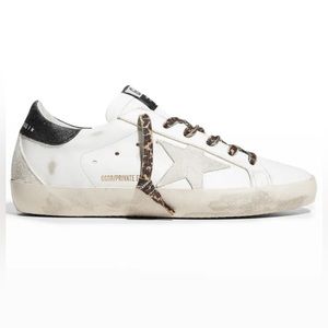 Golden Goose Superstar Mixed Leather Low-Top Sneakers